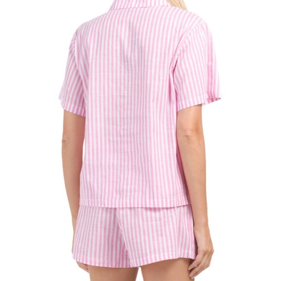 MAREE MAREE Notch Neck Shortie Pajama Set - Picture 2 of 2